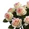18" Blooming Light Pink Roses in Decorative Vase